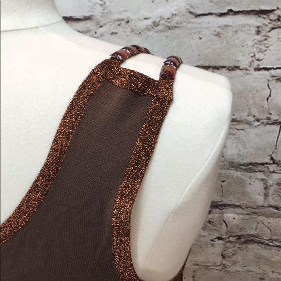 NWOT- Marciano One Shoulder Metallic Top - Picture 5 of 8